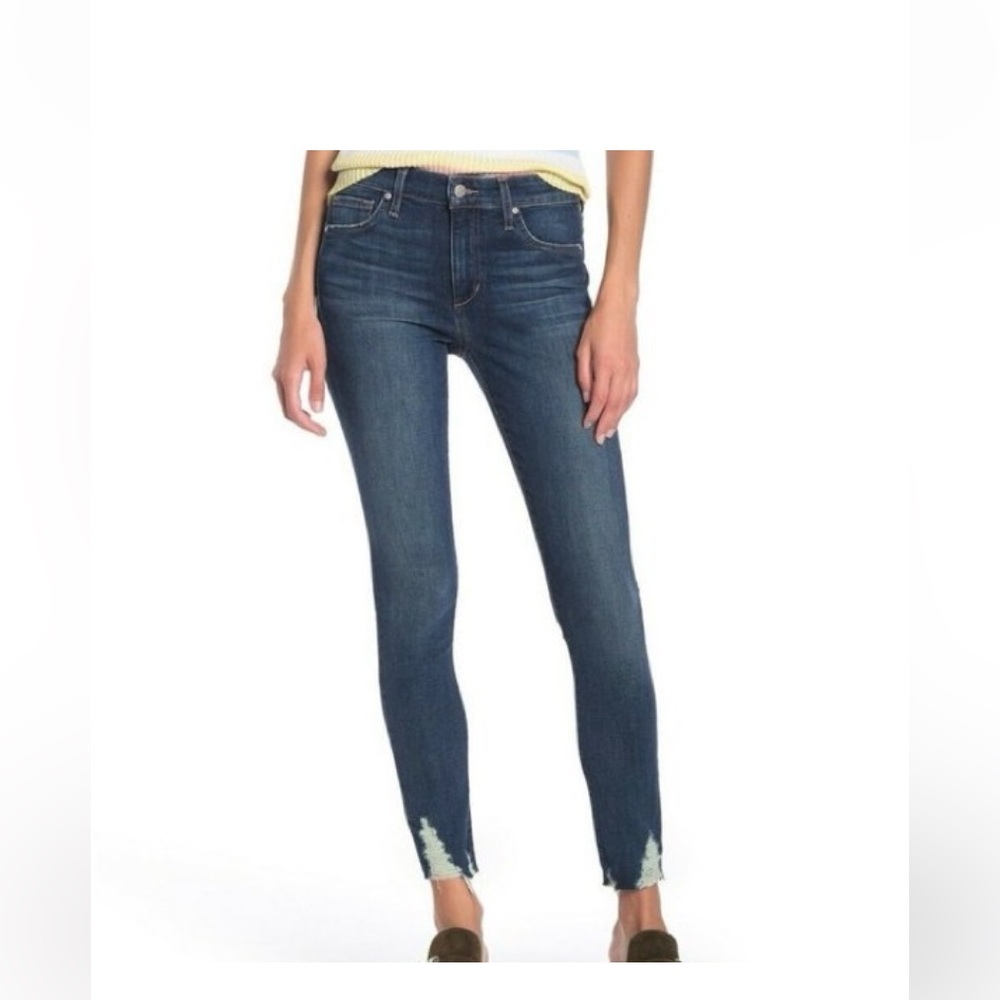 JOES JEANS MID RISE SKINNY ANKLE // CUT HEM // MYRA, sz 25